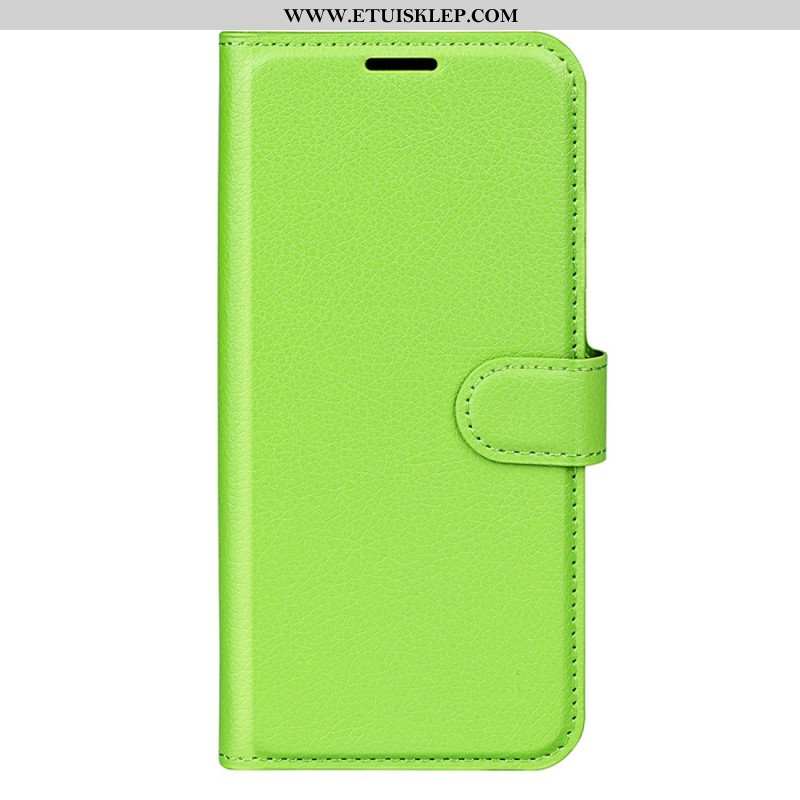 Etui Folio do Xiaomi 13 Klasyczna Sztuczna Skóra Liczi